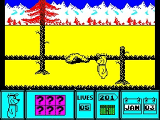 Yogi Bear screenshot 3 for ZX Spectrum